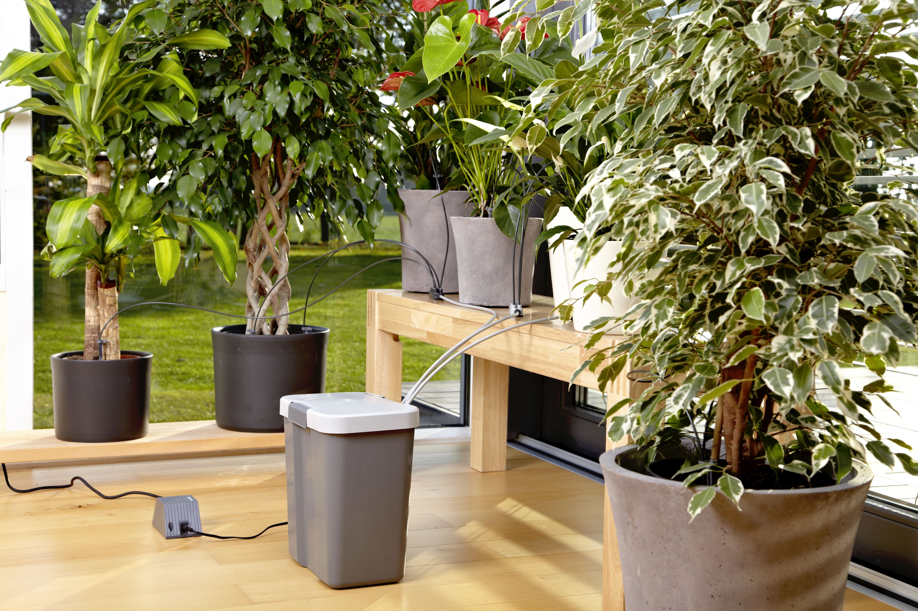 GARDENA City Gardening Urlaubsbewässerung-Set mit Vorratsbehälter