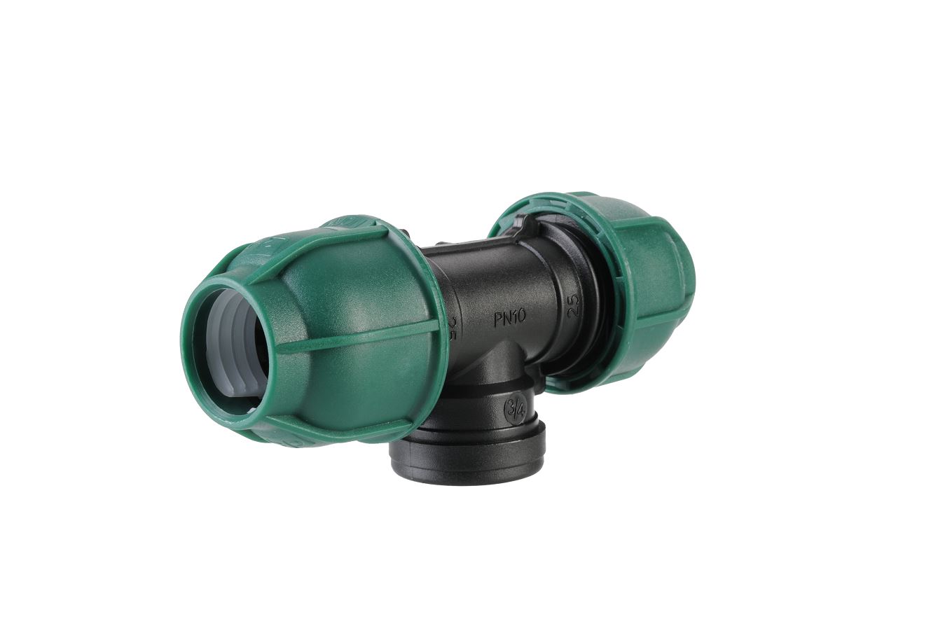 W7962103381 T-Stück 3/4" IG mit Klemmverschraubung für Verlegerohre (L)