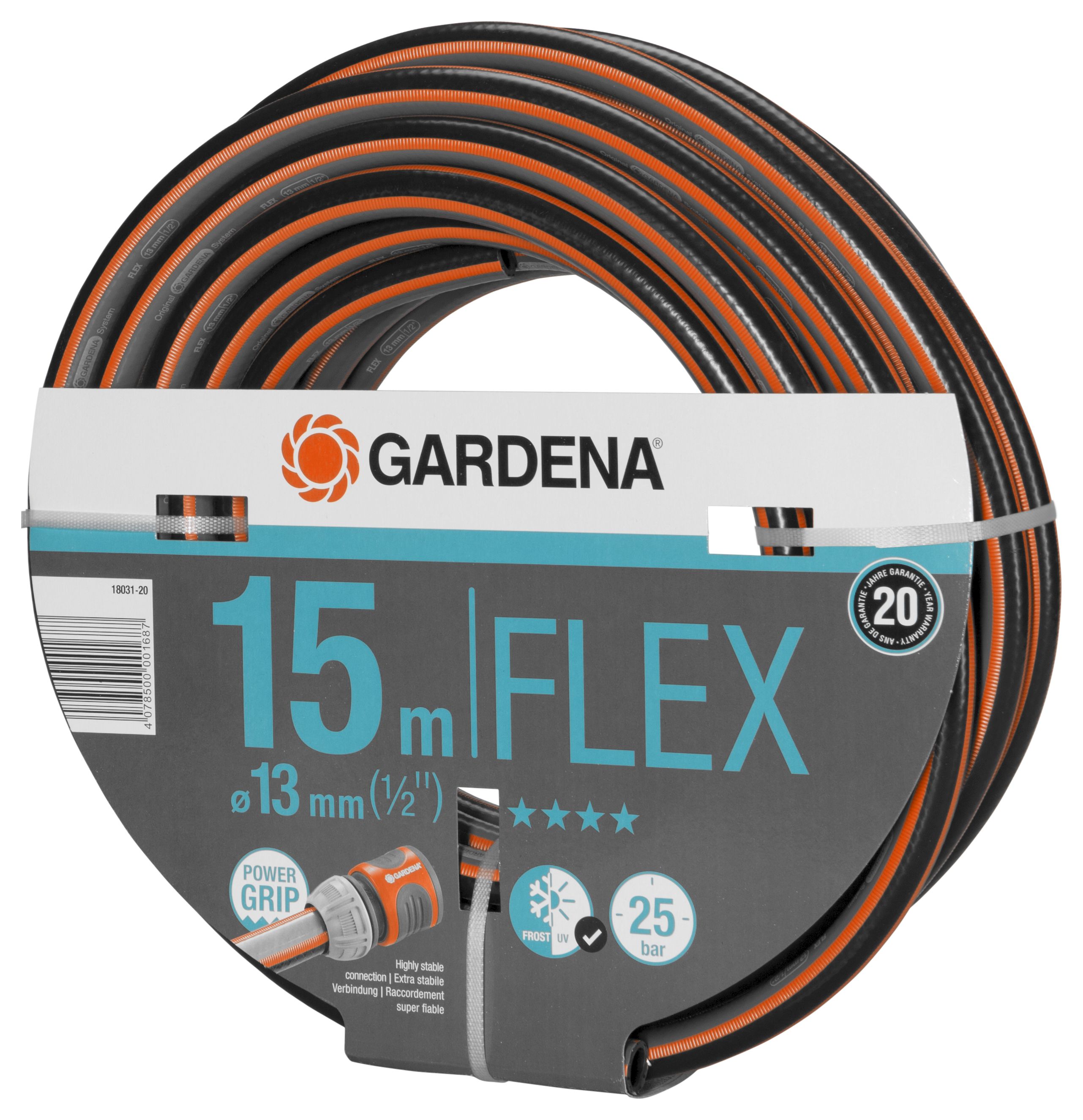 4078500001687f4rw6pklZWhlm GARDENA Comfort FLEX Schlauch 13 mm (1/2"), 15 m