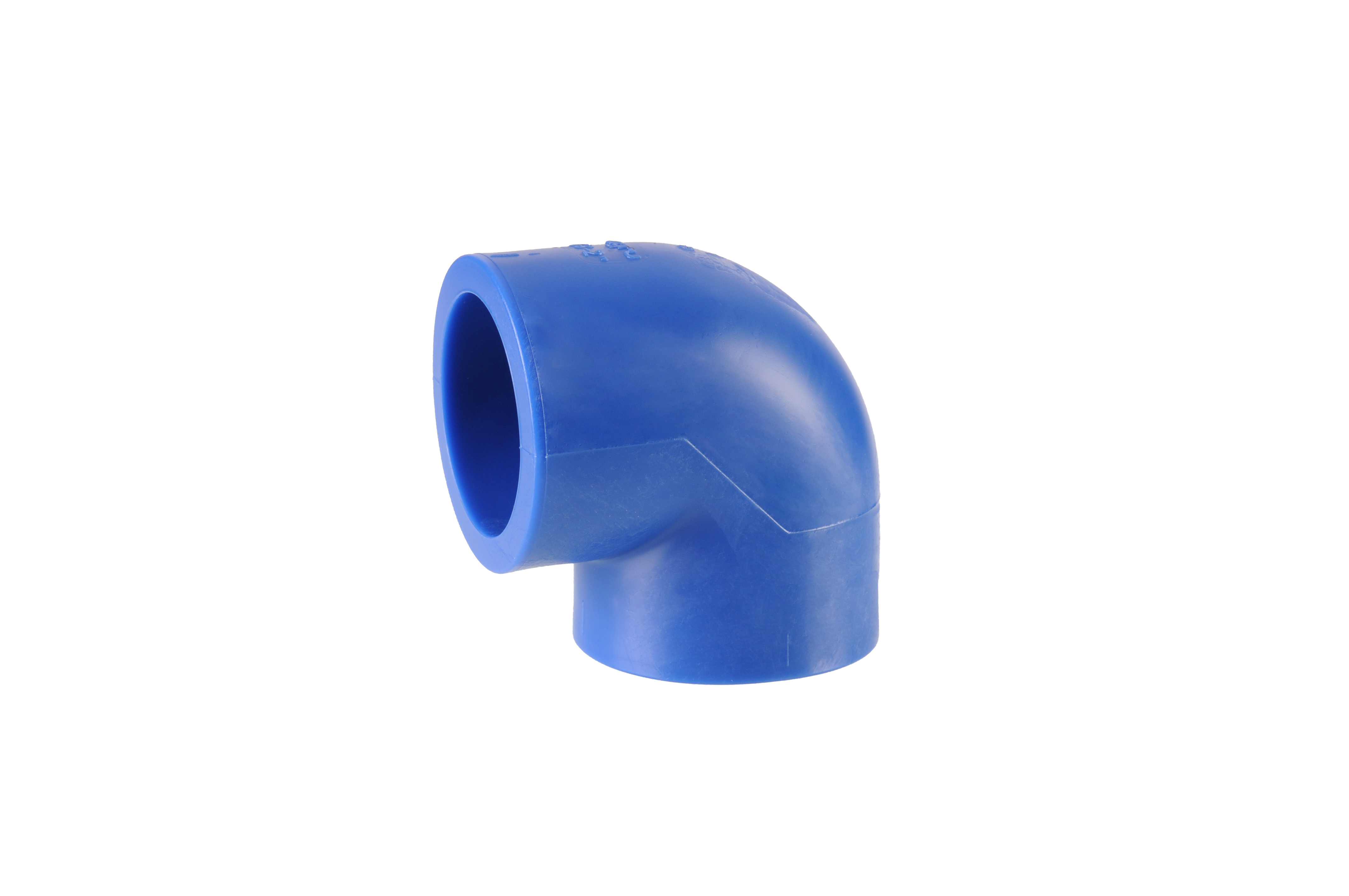 PE 100 Winkel 90°, d 20 - d 110 mm, SDR 7,4 - Druckluft, blau