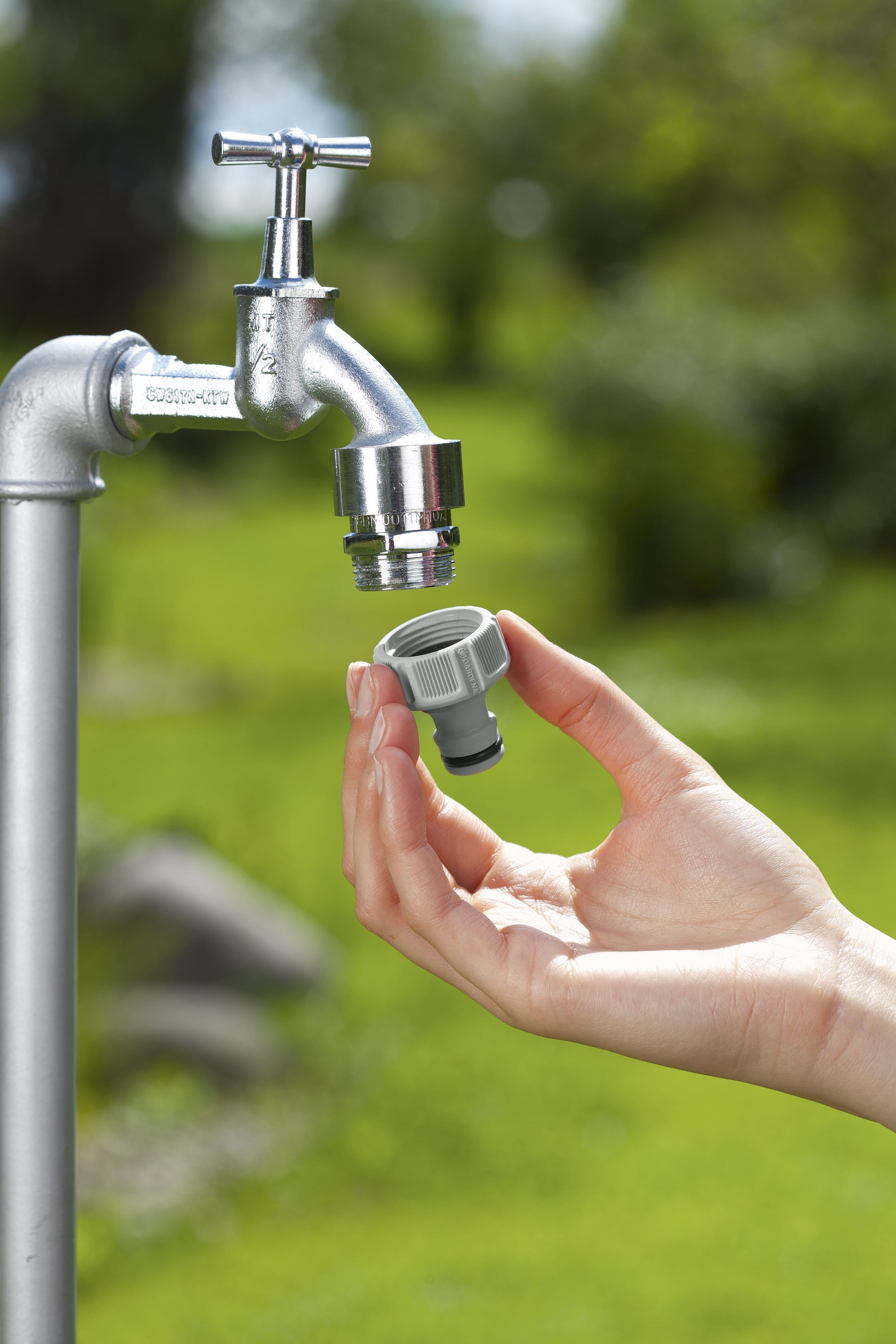 4078500011471-PT03 GARDENA Hahnverbinder 33,3mm (G 1"), verpackt