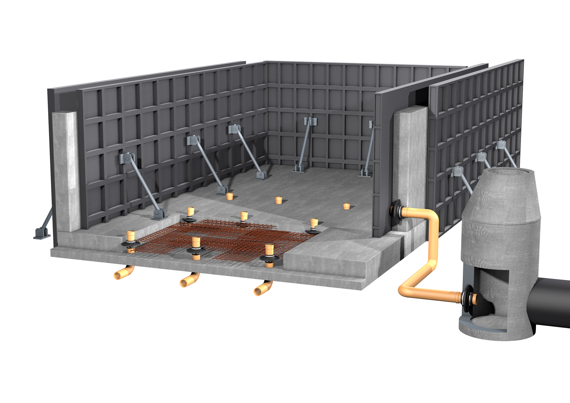 Mauerkragen-Set aus EPDM