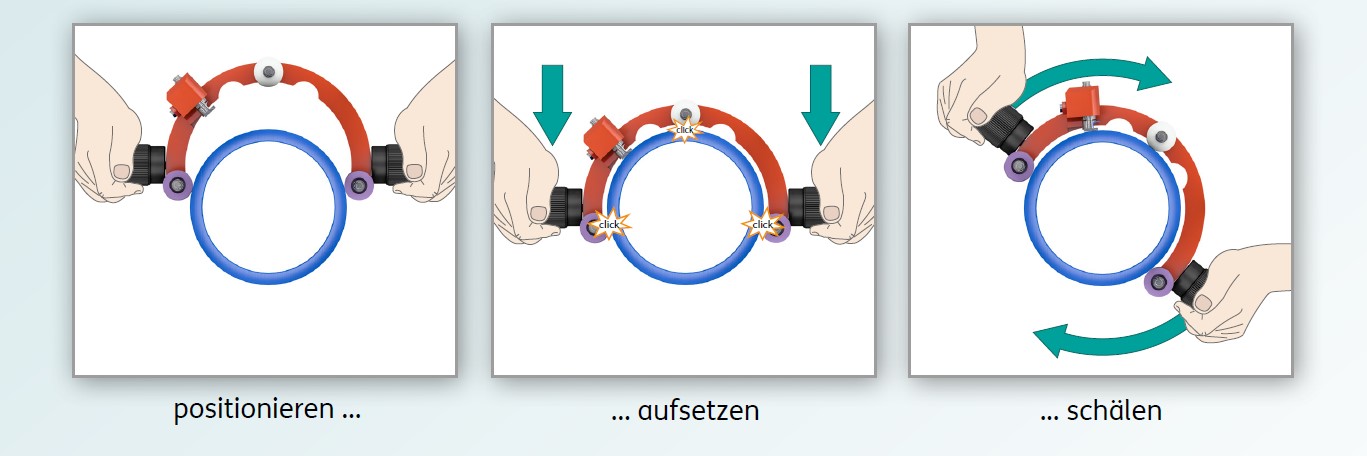 uni-schaelgeraet FRANK UNI-Schälgerät d 63 bis d 315